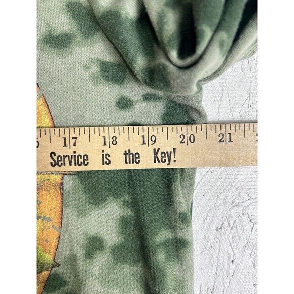 Authentic Guns N Roses Sweatshirt Womens Medium Graphic Print Tie-Dye Green Camo - Picture 4 of 9